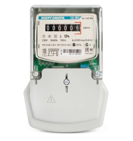 Счетчик Энергомера CE101S6 145 М6/1ф/1т 5-60А шкаф