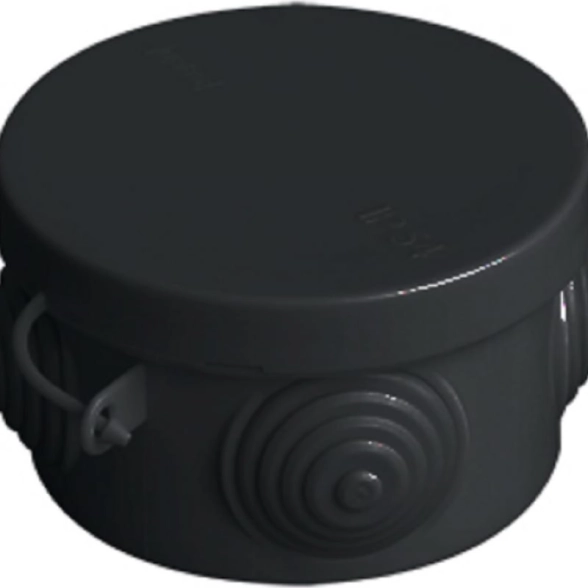Коробка расп.ОП D85*40мм IP54 040-039Ч черная VKL electric