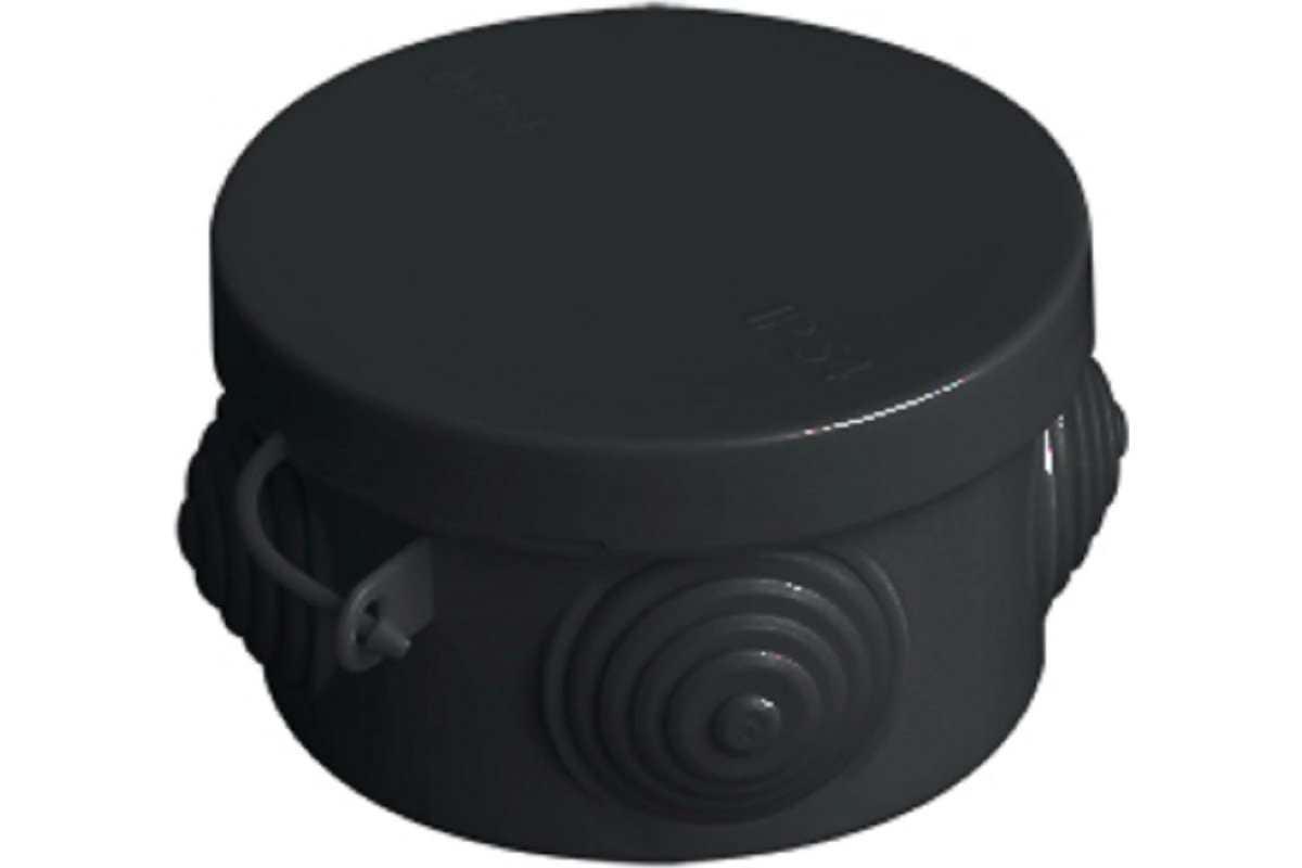 Коробка расп.ОП D85*40мм IP54 040-039Ч черная VKL electric