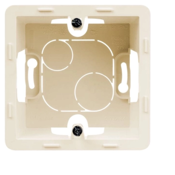 Коробка INSPIRIA Legrand 1п сл.кость наруж.монтаж