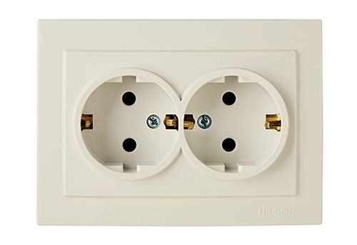Розетка Nilson крем 2-я СП евро 24121025