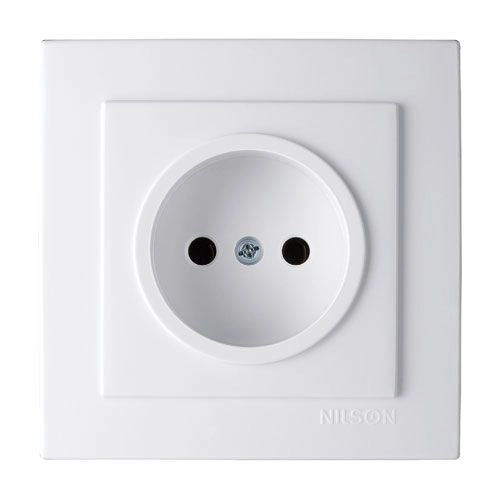 Розетка Nilson бел 1я СП б/з 24111015