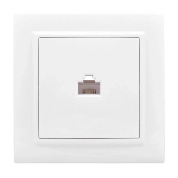 Розетка EKF СП RG-45 1-м бел в сборе МИНСК