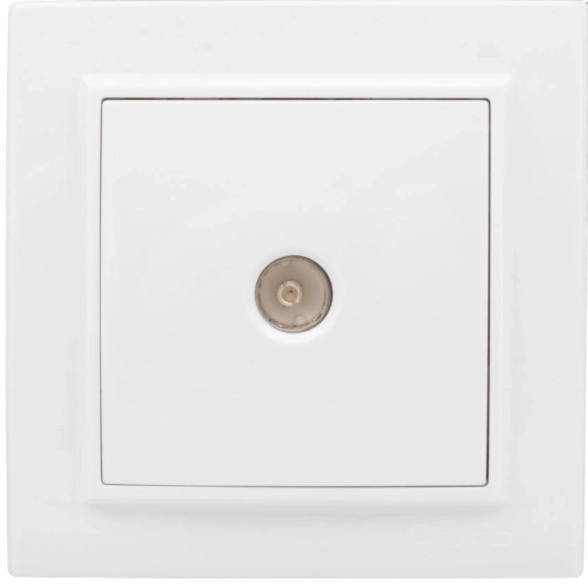 Розетка EKF СП TV 1-м бел в сборе МИНСК