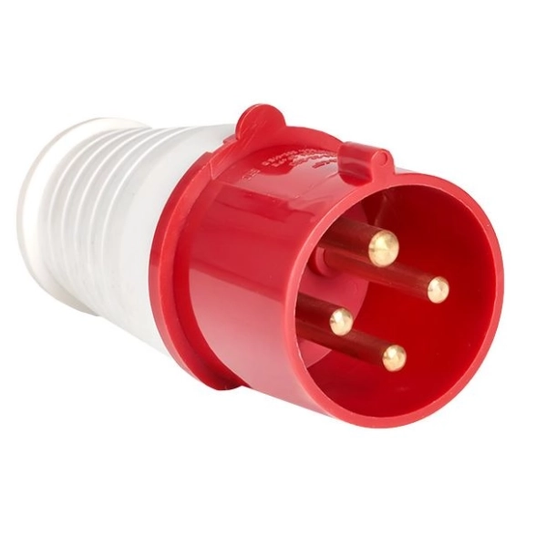 Вилка EKF 024 3P+PE 32A 380B IP44