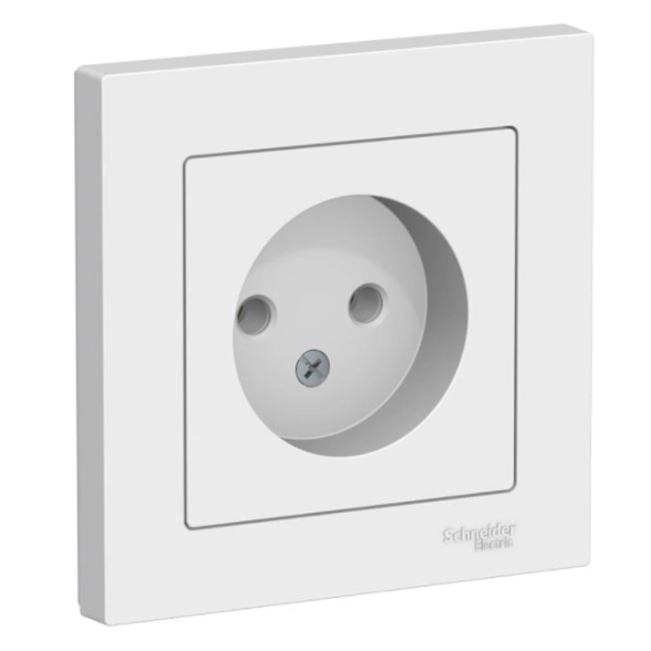 Розетка ATLASDESIGN б/з 16А в/сб бел ATN000140