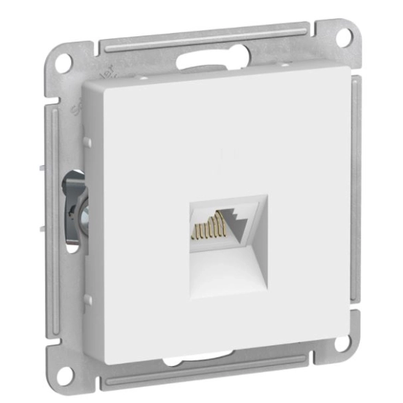 Розетка ATLASDESIGN комп.RJ45 мех.бел ATN000183