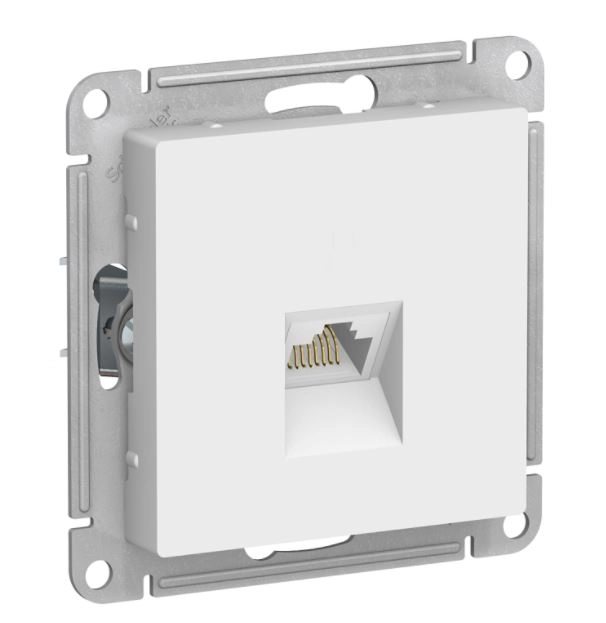 Розетка ATLASDESIGN комп.RJ45 мех.бел ATN000183