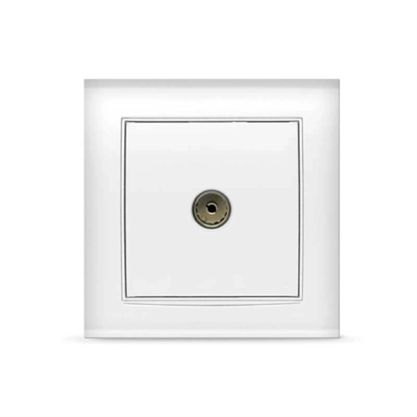 Розетка Бриллиант TV СП 3А c/з бел 7947571