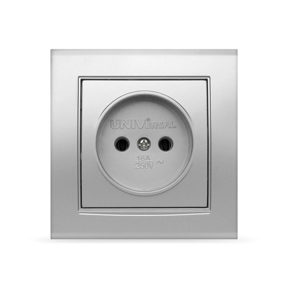 Розетка Бриллиант СП 16А б/з сер 7949834