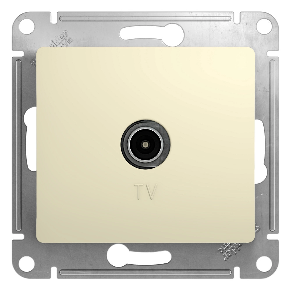 Розетка TV конц/беж GLOSSA СП 16А 1DB мех GSL000291