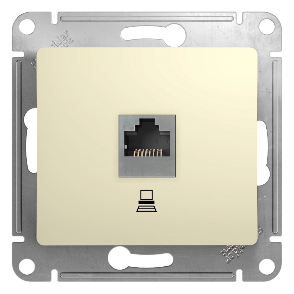 Розетка комп.беж RJ-45 GLOSSA мех GSL000281K