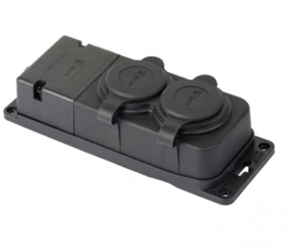 Розетка 1-мест с/з каучук 2Р+РЕ 16А 230В IP44 EKF DIY