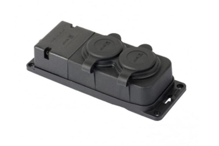 Розетка 1-мест с/з каучук 2Р+РЕ 16А 230В IP44 EKF DIY