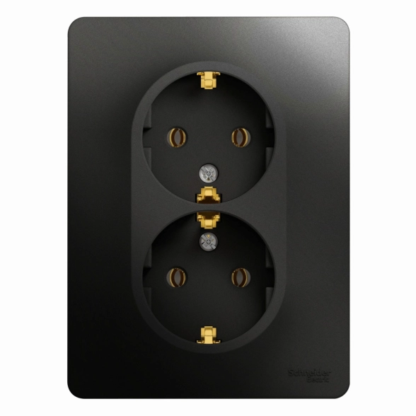 Розетка Glossa 2м антр с/з в/сб GSL000724