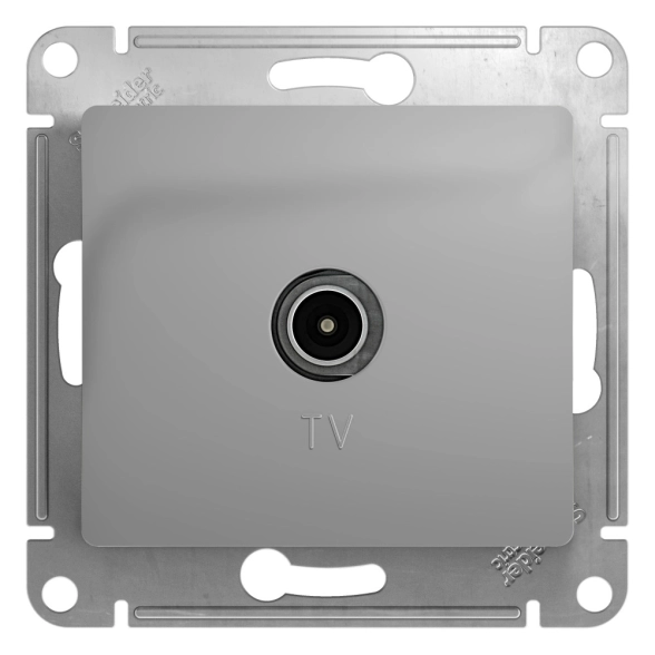 Розетка Glossa TV 1DB алюм оконечн GSL000391
