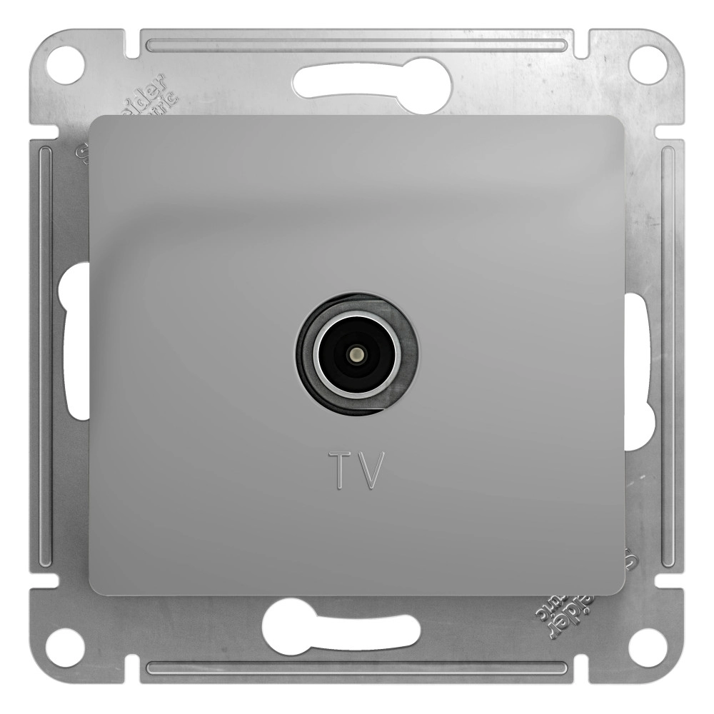 Розетка Glossa TV 1DB алюм оконечн GSL000391