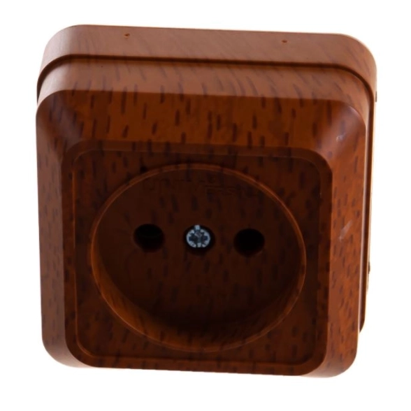 Розетка Олимп 1п ОП 16А б/з бук(7946789)