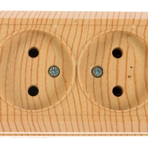 Розетка Олимп 2п ОП 16А б/з сосна(5560858)