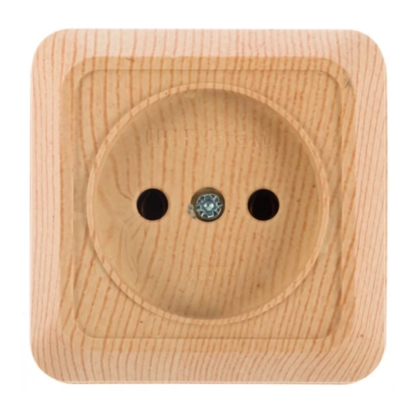 Розетка Олимп 1п ОП 16А б/з сосна(5560896)