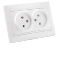 Розетка TANGO 2п СП б/з 16А белый