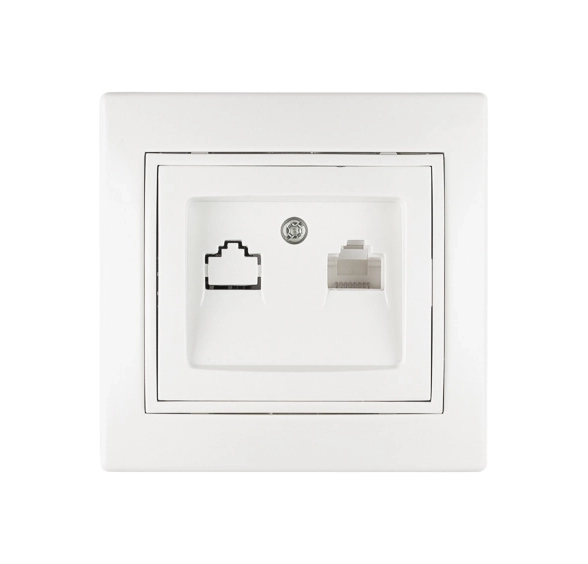 Розетка TANGO компьютерная СП белый