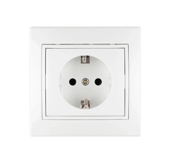 Розетка TANGO 1п с/з СП 16А белый