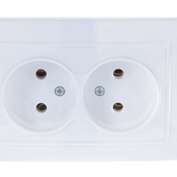 Розетка Севиль 2-я СП 16А б/з бел(С0102)