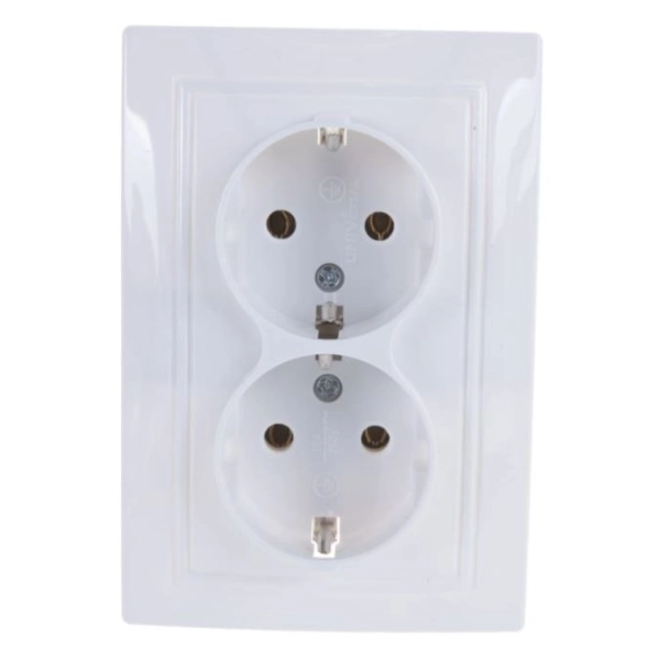 Розетка Севиль 2-я СП 16А с/з бел(С0128)