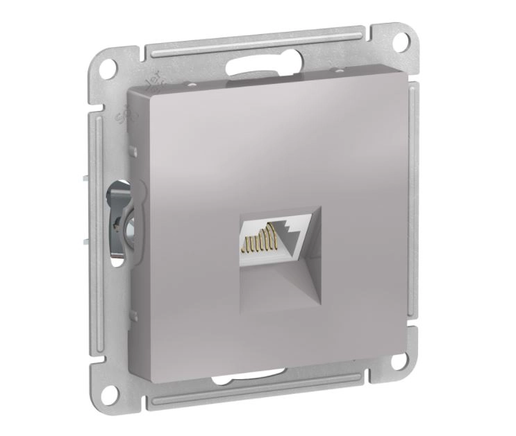 Розетка ATLAS комп.RJ-45 мех.алюм ATN000383