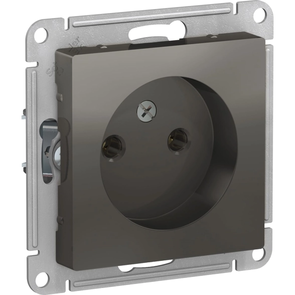Розетка ATLASDESIGN б/з 16А механизм сталь