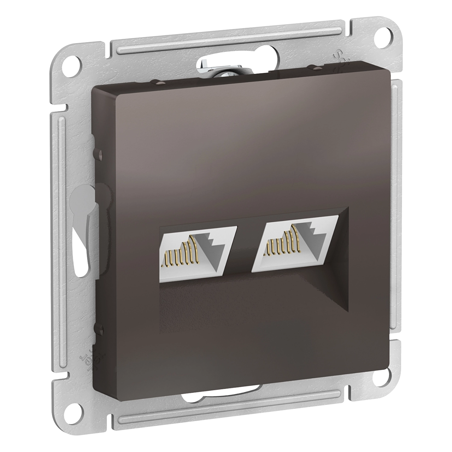 Розетка ATLASDESIGN RJ-45 + RJ-45 категория 5E