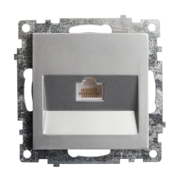 Розетка Катрин 1м RJ-45 GFS00-7107-03 мех.серебро