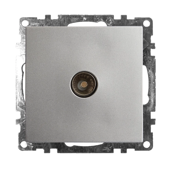 Розетка Катрин ТВ 1м GLS00-7108-03 мех.серебро