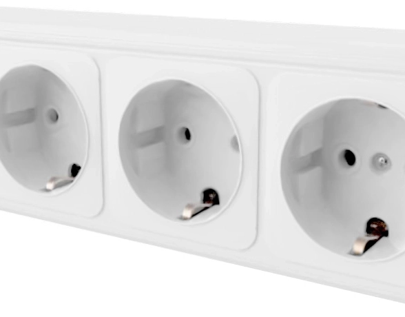 Розетка STEKKER 4м PST16-60-20 б/з (RA 16-464-Ч) черный