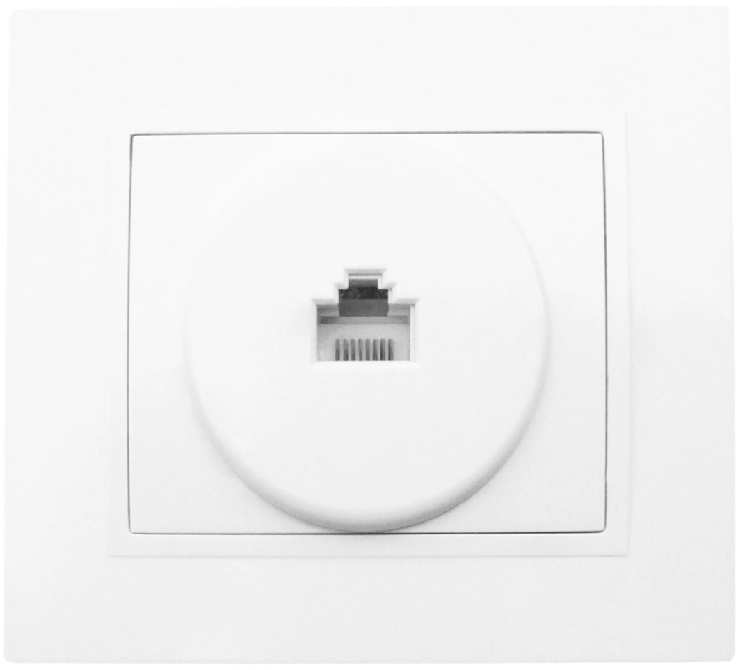 Розетка Tango House RJ45 СП белая