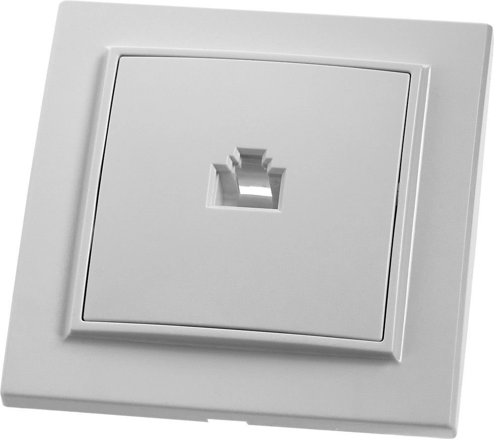Розетка Эрна 1м комп.RJ-45 PST00-9007-01 белый