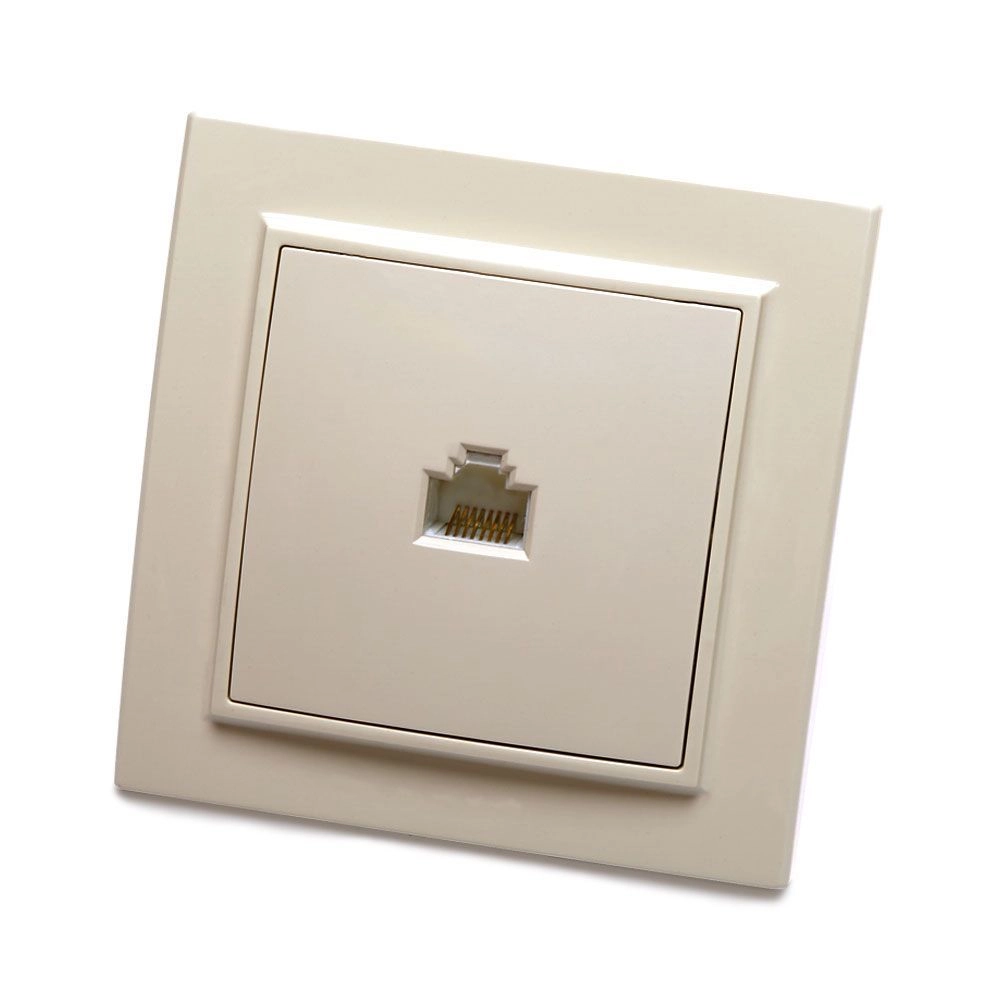 Розетка Эрна 1м комп.RJ-45 PST00-9007-02 сл.кость