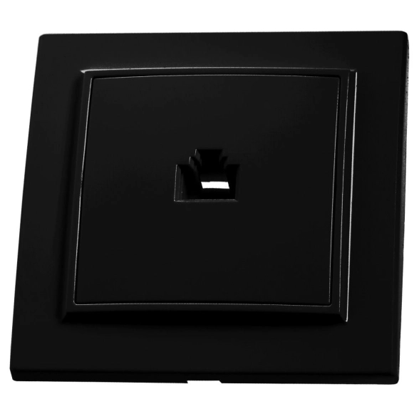 Розетка Эрна 1м комп.RJ-45 PST00-9007-03 черный