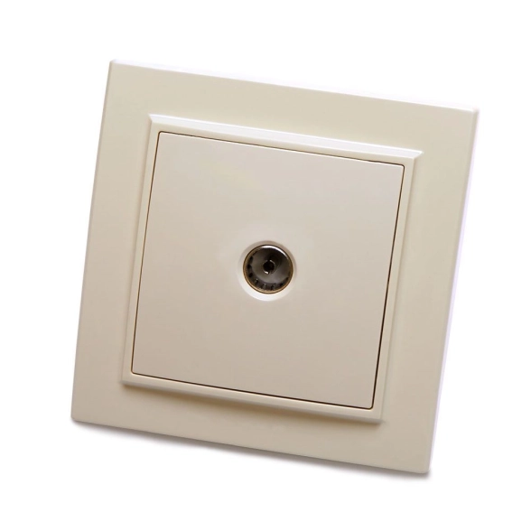 Розетка Эрна 1м TV PST00-9008-02 сл.кость