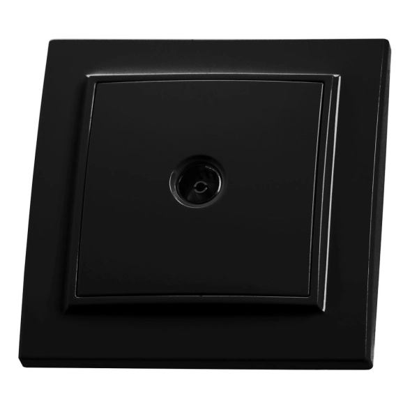 Розетка Эрна 1м TV PST00-9008-03 черный
