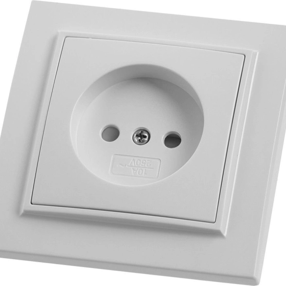 Розетка Эрна 1м б/з PST10-9009-01 белый