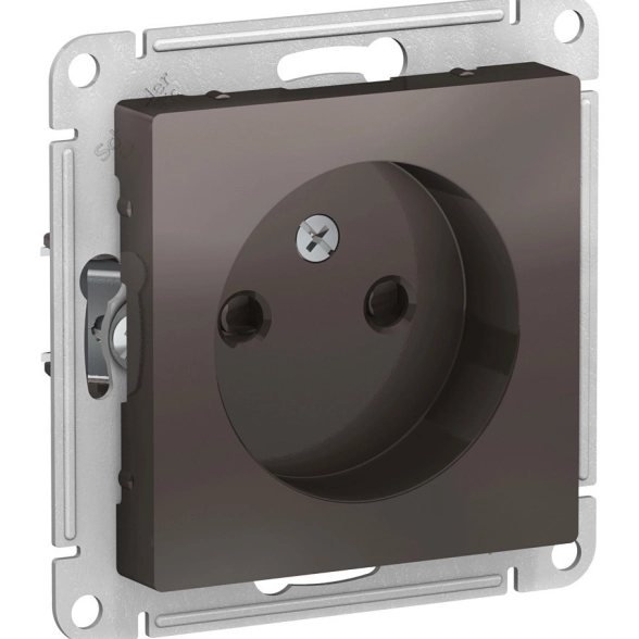 Розетка AtlasDesign без заземления со шторками