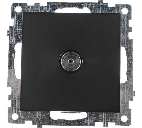 Розетка TV 1-я механизм Катрин GLS00-7108-04 шоколад