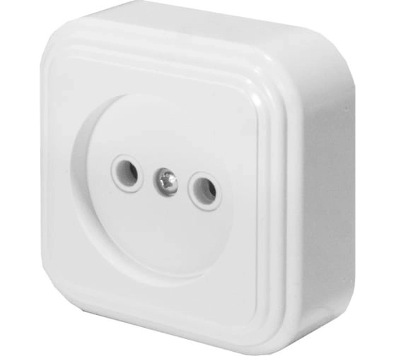 Розетка 1-я б/з PST16-20-20 (RA 16-131-Б) белый