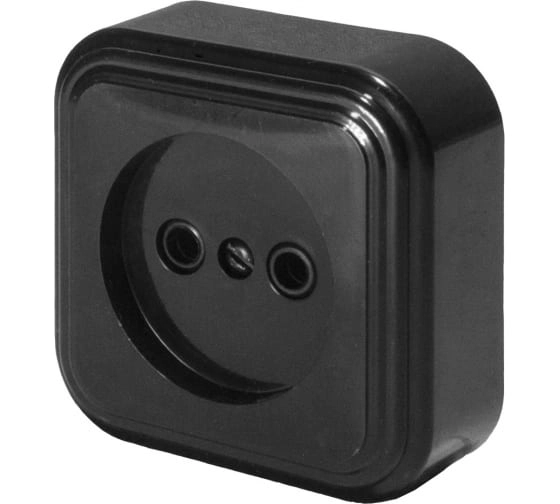 Розетка 1-я б/з PST16-20-20 (RA 16-131-Ч) черный