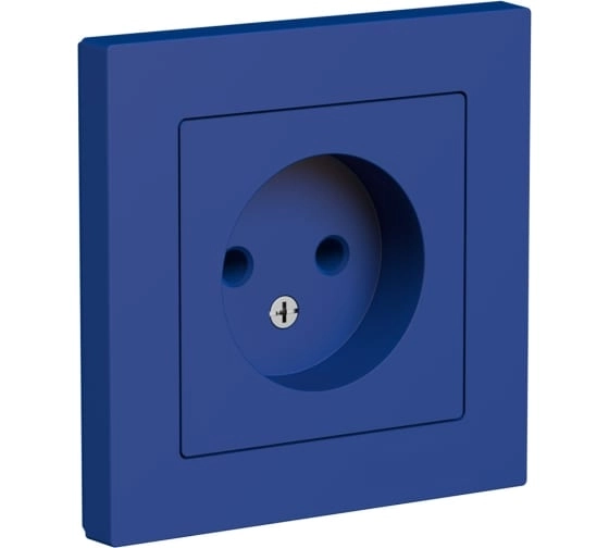 Розетка Systeme Electric 1-я б/з аквамарин 16А ATN001140