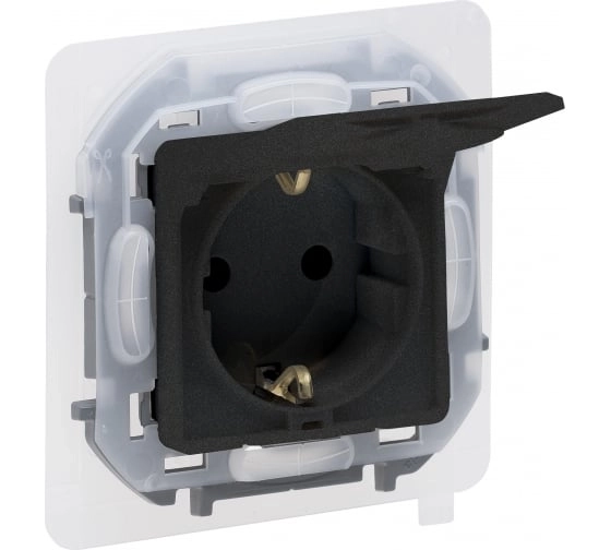 Механизм роз. INSPIRIA Legrand с/з с/шт с/кр антрацит IP44