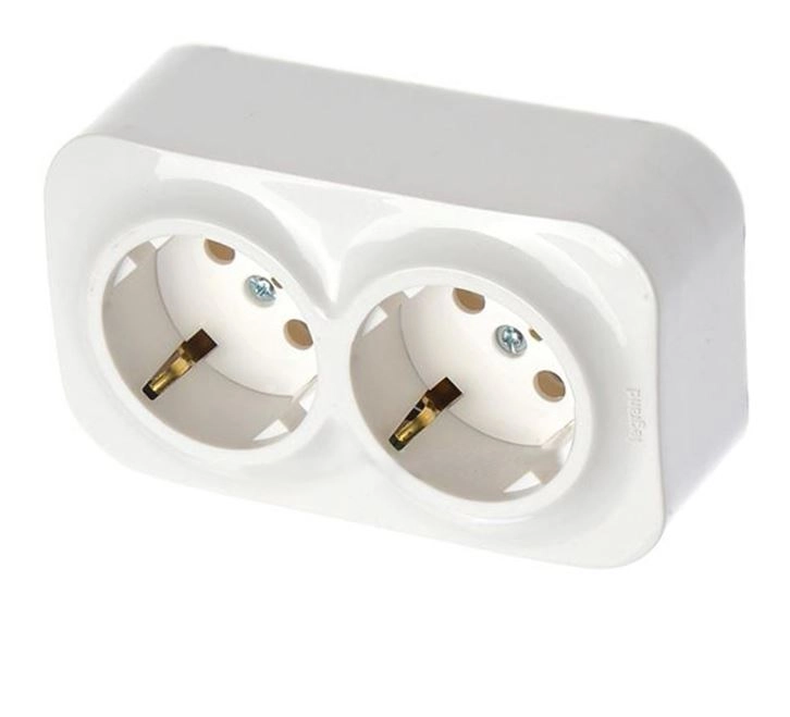 Блок Quteo 2х2К+З б/шт 16А 250В IP20 белый