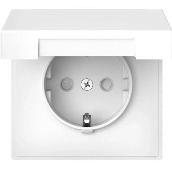 Розетка ArtGallery 1-я с/з з/шт с/кр 16А IP20 белый